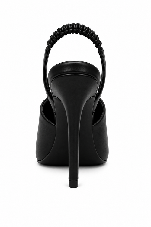 Buhle Black Slingback Mule