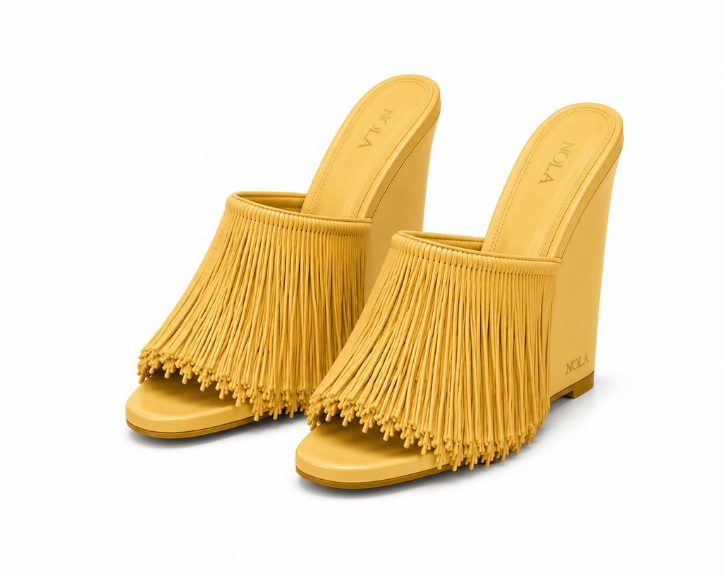Naledi Tassel Wedge Mule