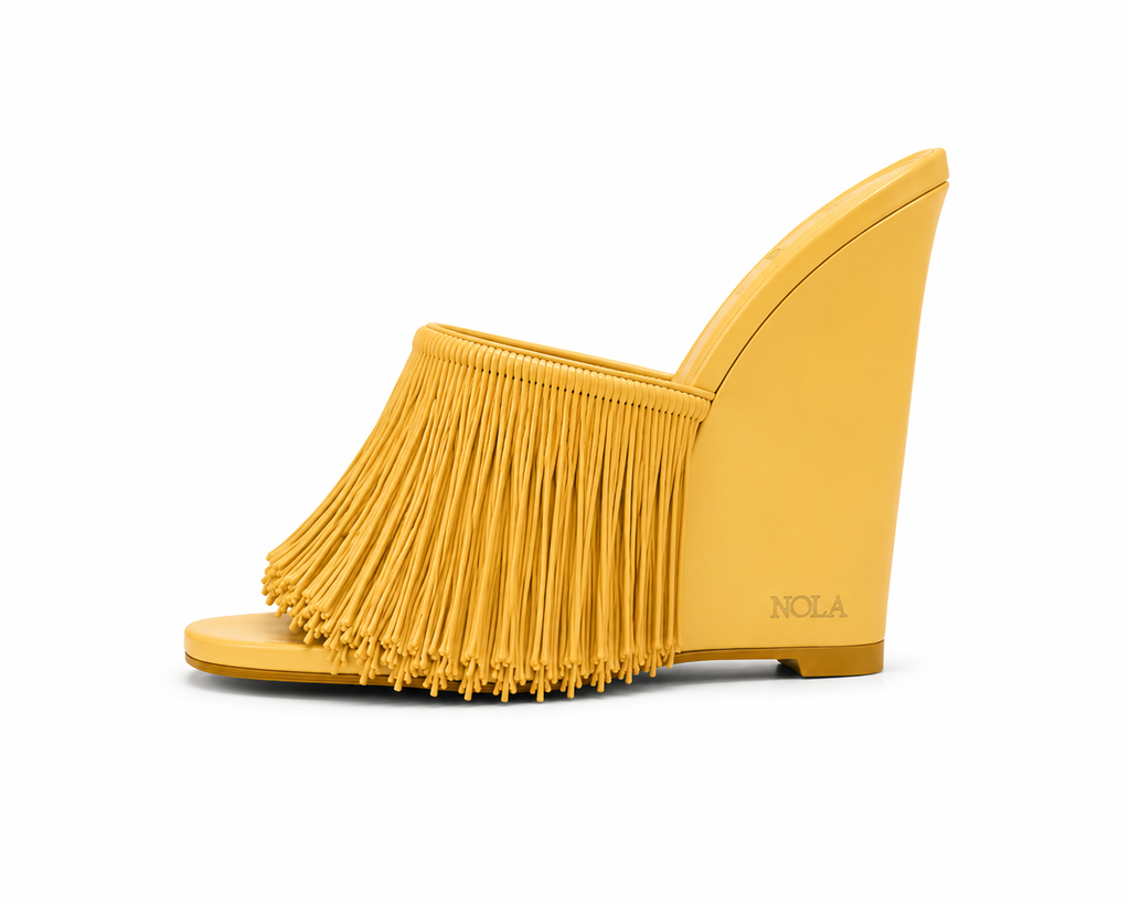 Naledi Tassel Wedge Mule