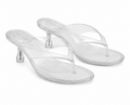 Amahle Clear Kitten Heel Sandal