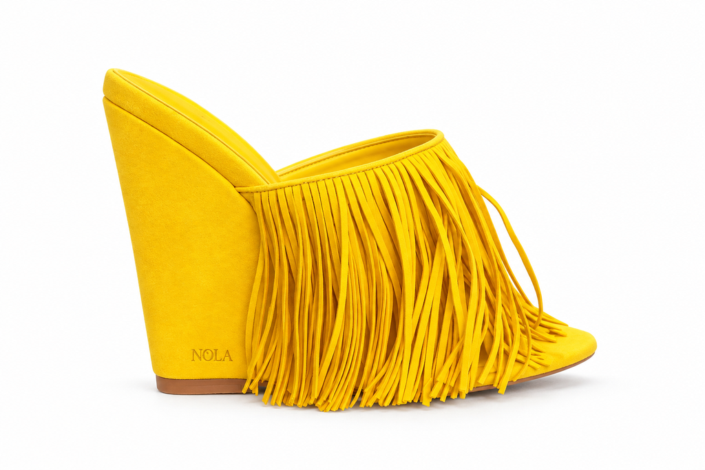 Naledi Tassel Wedge Mule