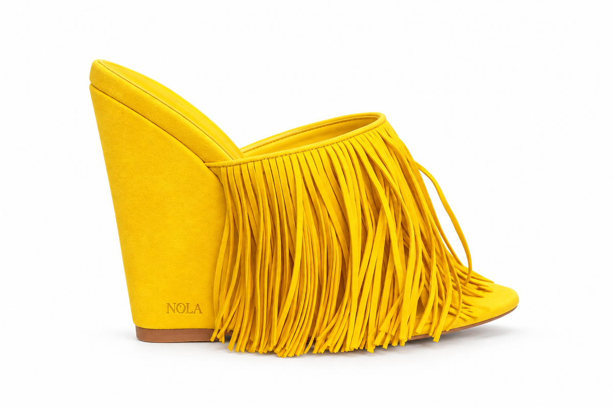 Naledi Tassel Wedge Mule